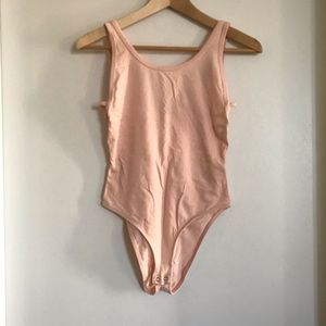 Topshop peach bodysuit